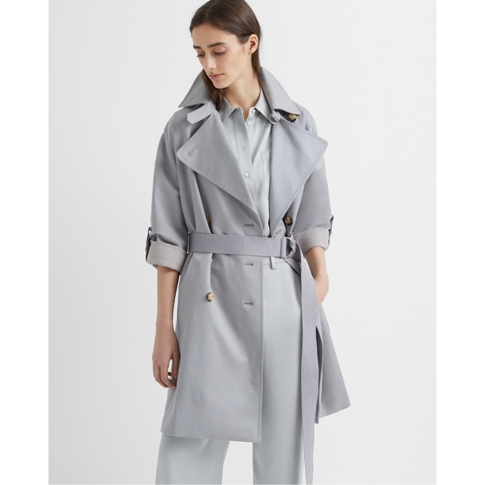 NWT Club Monaco Soft Trench w/ Adjustable Sleeves